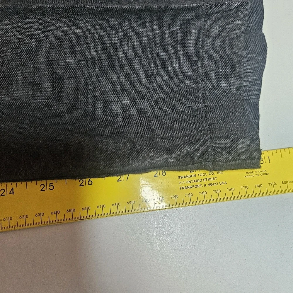 28 Palms Mens Black Linen Pants XL 39x30 Elastic Waist Drawstring‎ Beach Resort